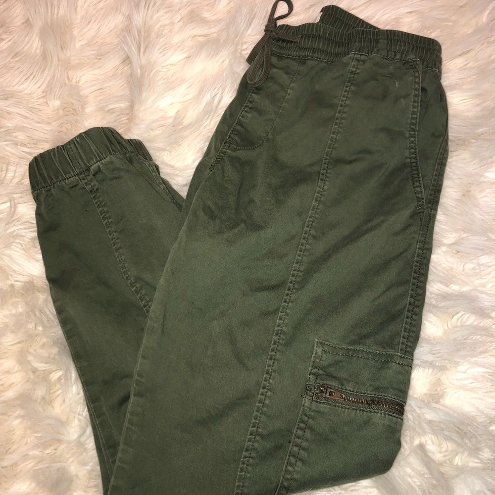 Green jogger pants